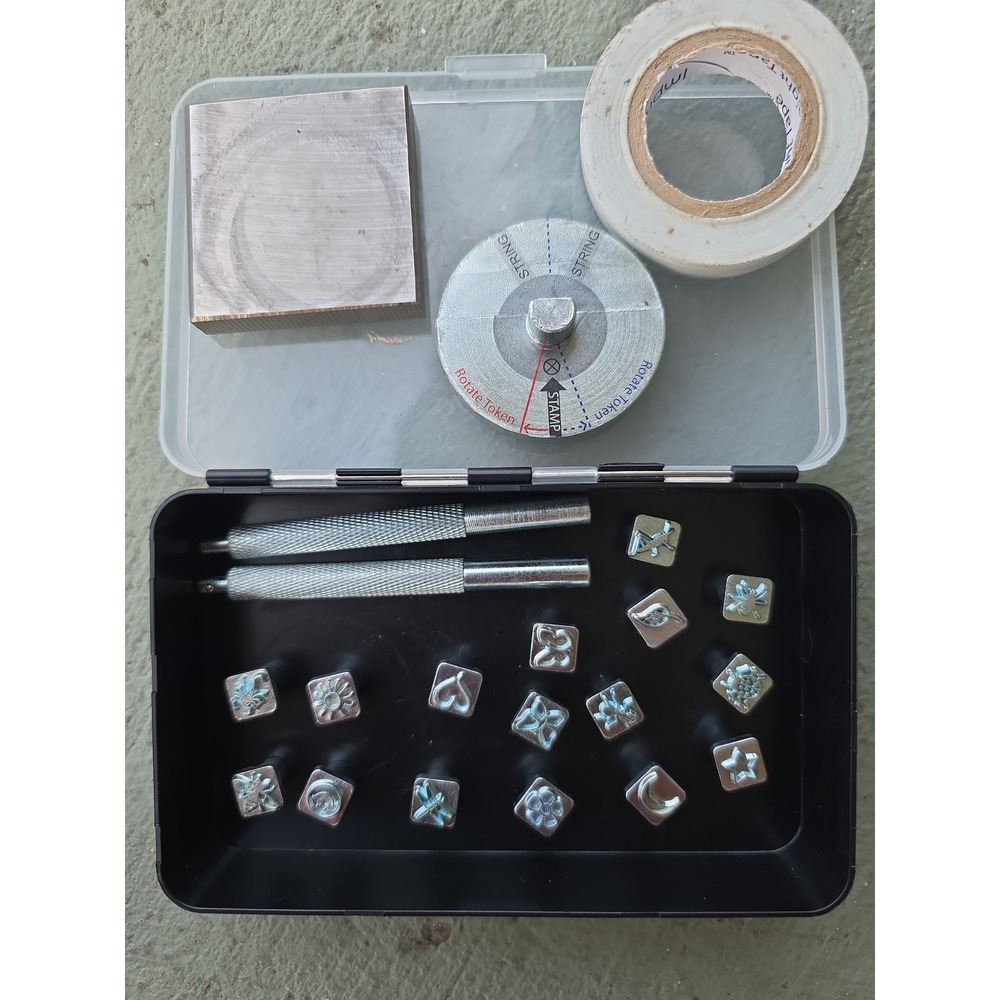 ImpressArt Metal Stamping Kit Nature Design Stamps Steel Block and Tools Set A2